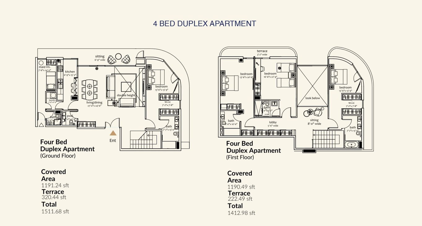 Floor-Plan-4-bed-duplex-Apartment-One-Capital-Residences