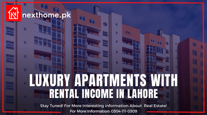 Luxury Apartments with Rental Income in Lahore